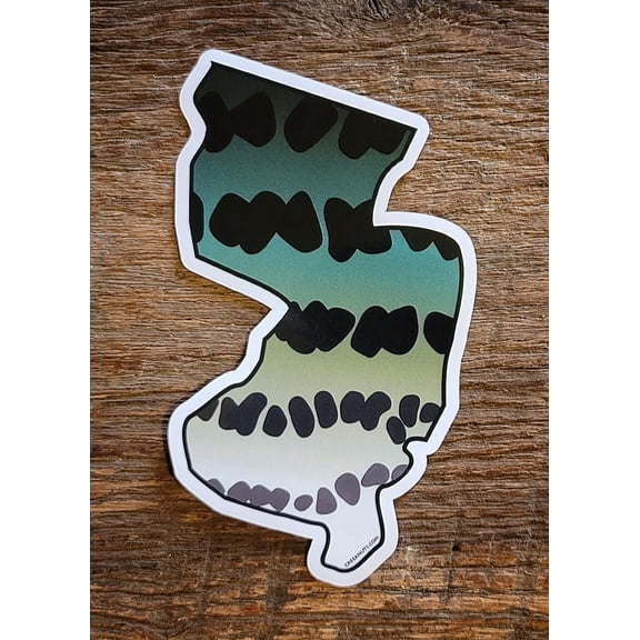 New Jersey Striper Skin Sticker Decal