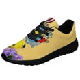thumbnail image 1 of New Jersey Stte EaStrn Goldfinch Bird and Purple Violet Flower Shoes Sneakers Black Size 11.5, 1 of 7