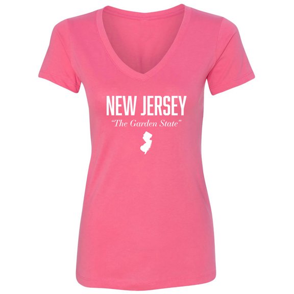 New Jersey The Garden State Womens V-Neck T-Shirt