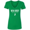 thumbnail image 1 of New Jersey The Garden State Womens V-Neck T-Shirt, 1 of 2
