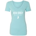 thumbnail image 1 of New Jersey The Garden State Womens V-Neck T-Shirt, 1 of 3