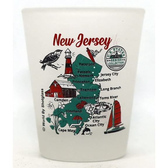 New Jersey US States Series Collection Shot Glass