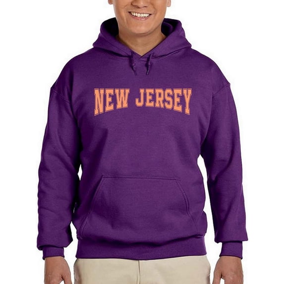 New Jersey Varsity Style Hoodie Men -Image by Shutterstock, Male 3X-Large