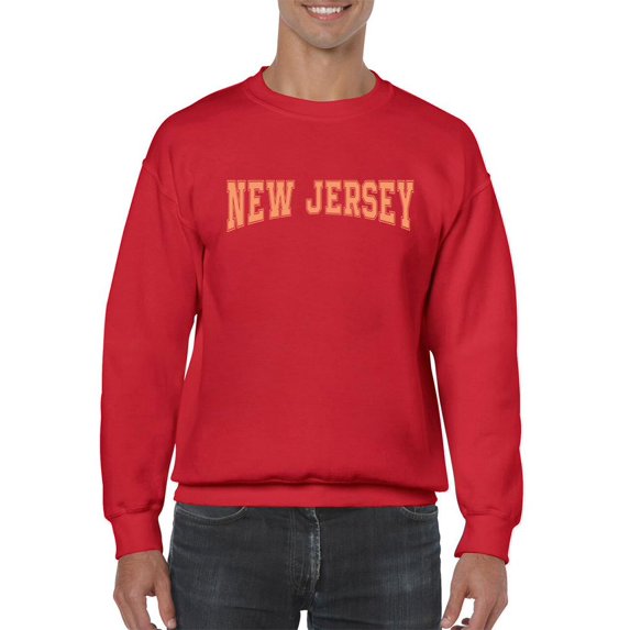 New Jersey Varsity Style Sweatshirt Men -Image by Shutterstock, Male 3X-Large