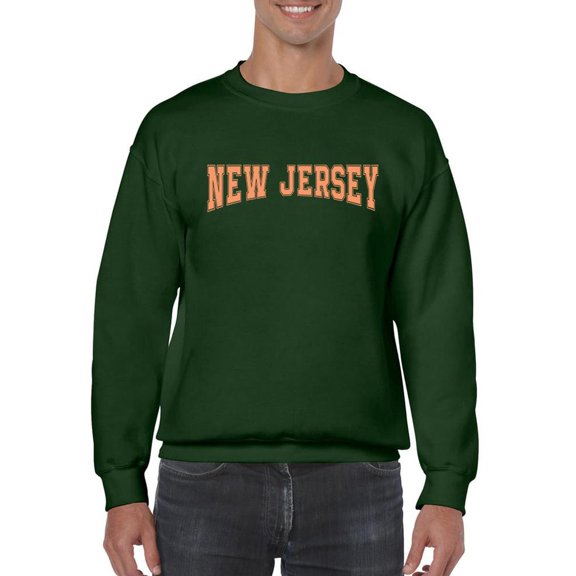 New Jersey Varsity Style Sweatshirt Men -Image by Shutterstock, Male 4X-Large