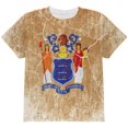thumbnail image 1 of New Jersey Vintage Distressed State Flag All Over Youth T Shirt Multi YMD, 1 of 2