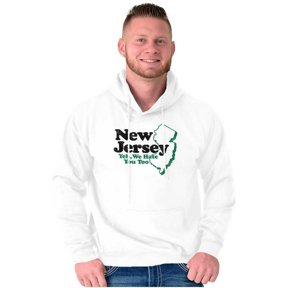 New Jersey We Hate You Too Benny Joke Hoodie Sweatshirt Women Men Brisco Brands L