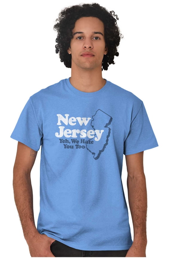 New Jersey We Hate You Too Benny Joke Men's Graphic T Shirt Tees Brisco Brands X