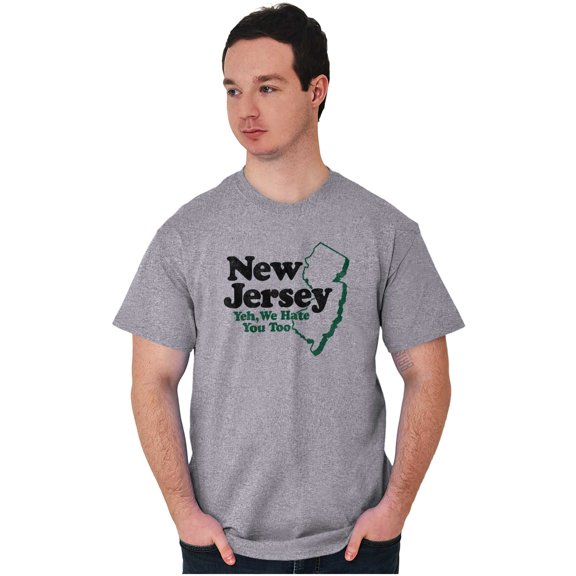 New Jersey We Hate You Too Benny Joke Men's Graphic T Shirt Tees Brisco Brands X