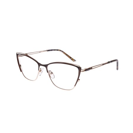 New Jo Noella Eyewear JN-3041 Brown & Gold Eyeglasses 53/16/142