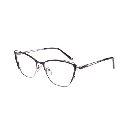 New Jo Noella Eyewear JN-3041 Navy & Silver Eyeglasses 53/16/142