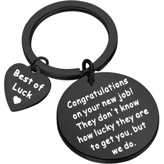 New Job Gift Congratulations On Your New Job Keychain Best Of Luck Key Rings Coworker Leaving Gift…