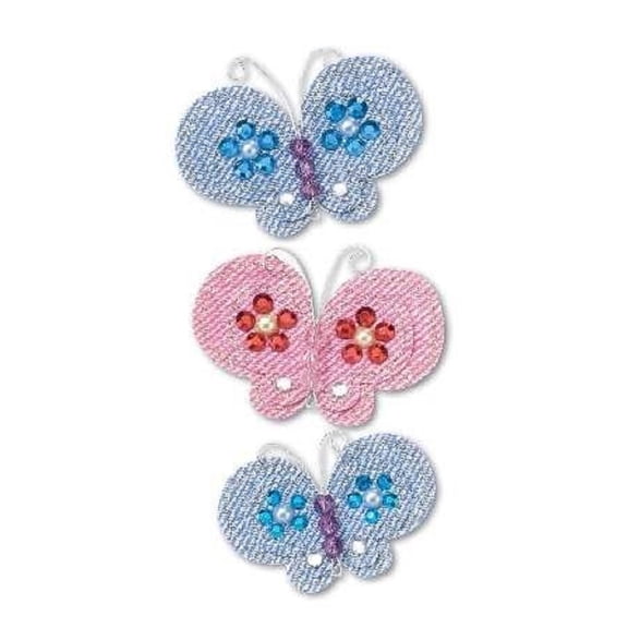 New Jolee's Boutique Dimensional Stickers leatherettes Funky Butterflies