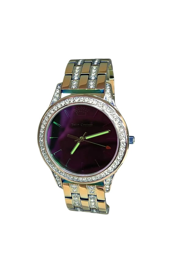 New Juicy Couture Black Label Swarovski Crystal Quartz Ladies Watch JC/1321IRGN