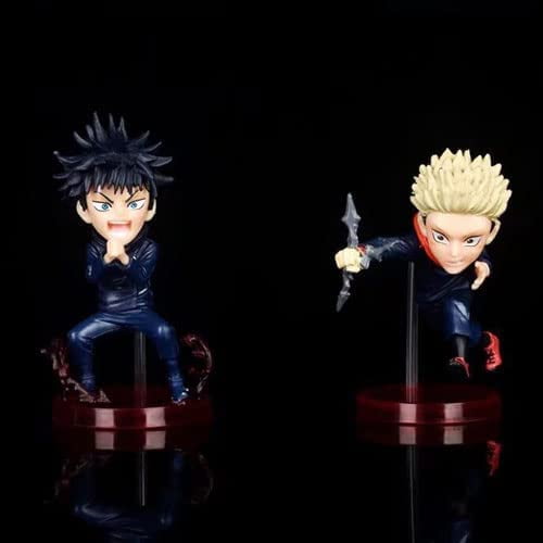 New Jujutsu Kaisen: Yuji Itadori/Megumi Fushiguro Q Ver Cartoon Statue Anime Character Desktop Ornament Collectible Fan Collection Decorative Souvenirs