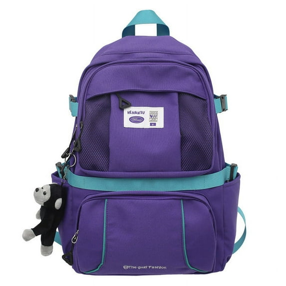 New Junior and Senior High School Student School Bag Men's Day Department Harajuku College Style Backpack Trend Large Capacity Casual Backpack