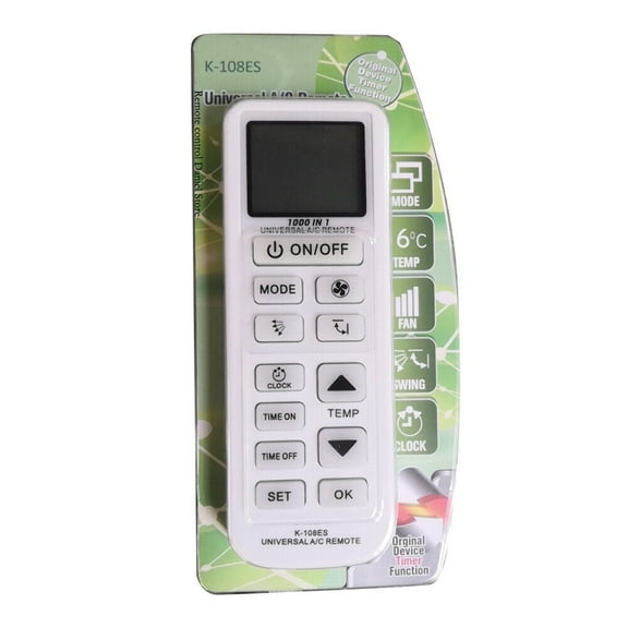 New K-108ES For TOSHIBA PANASONIC SANYO Universal AC Remote Control 1000 in 1