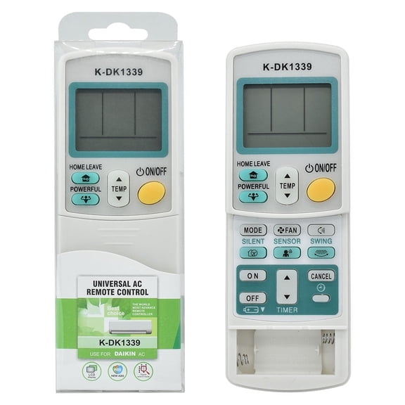 New K-DK1339 Universal For Daikin LCD AC Remote Control ARC433A87 433A1 433A15
