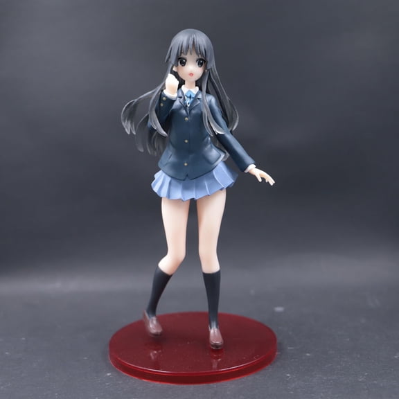 New K-ON! Akiyama Mio (School Uniform Ver) Character Anime Model Statue Action Figures Desktop Ornament Popular Decorations Fan Souvenirs Creative Gift Collectable