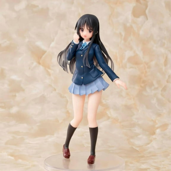 New K-ON! Akiyama Mio (Uniform Ver) Character Anime Model Statue Action Figures Desktop Ornament Popular Decorations Fan Souvenirs Creative Gift Collectable