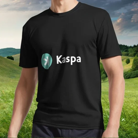 New KASPA CRYPTO $KAS LOGO DESIGN Logo American T-Shirt Funny S to 5XL
