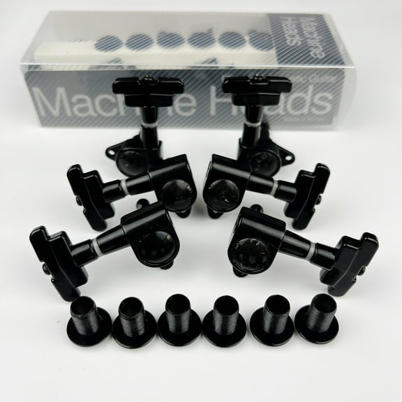 New KAYNES J-109 3R+3L Black Electric Guitar Machine Heads Tuners Art Deco Rotomatic Imperial Style Head Guitar Tuning Pegs