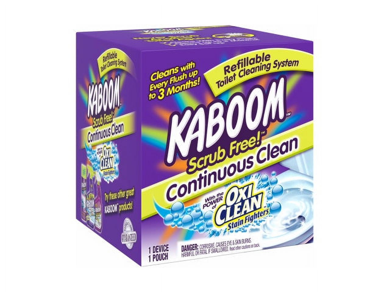 New Kaboom 35113 Scrub Free! Toilet Cleaning System with Oxi Clean