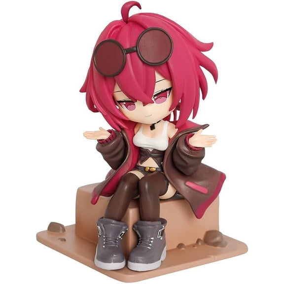 New Kafka Figure, q Version Sitting Kafka Action Figures 14cm/5.5inchHandmade Cosplay PVC Statues Collectible Souvenirs for Anime Fans Gifts