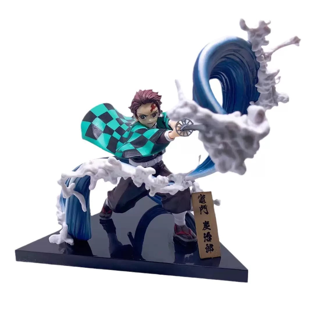 New Kamado Figure, Fighting Kamado Tanjirou Action Figures 19cm/7.5inch PVC Character Figurine Model Handicrafts for Anime Fans Gift