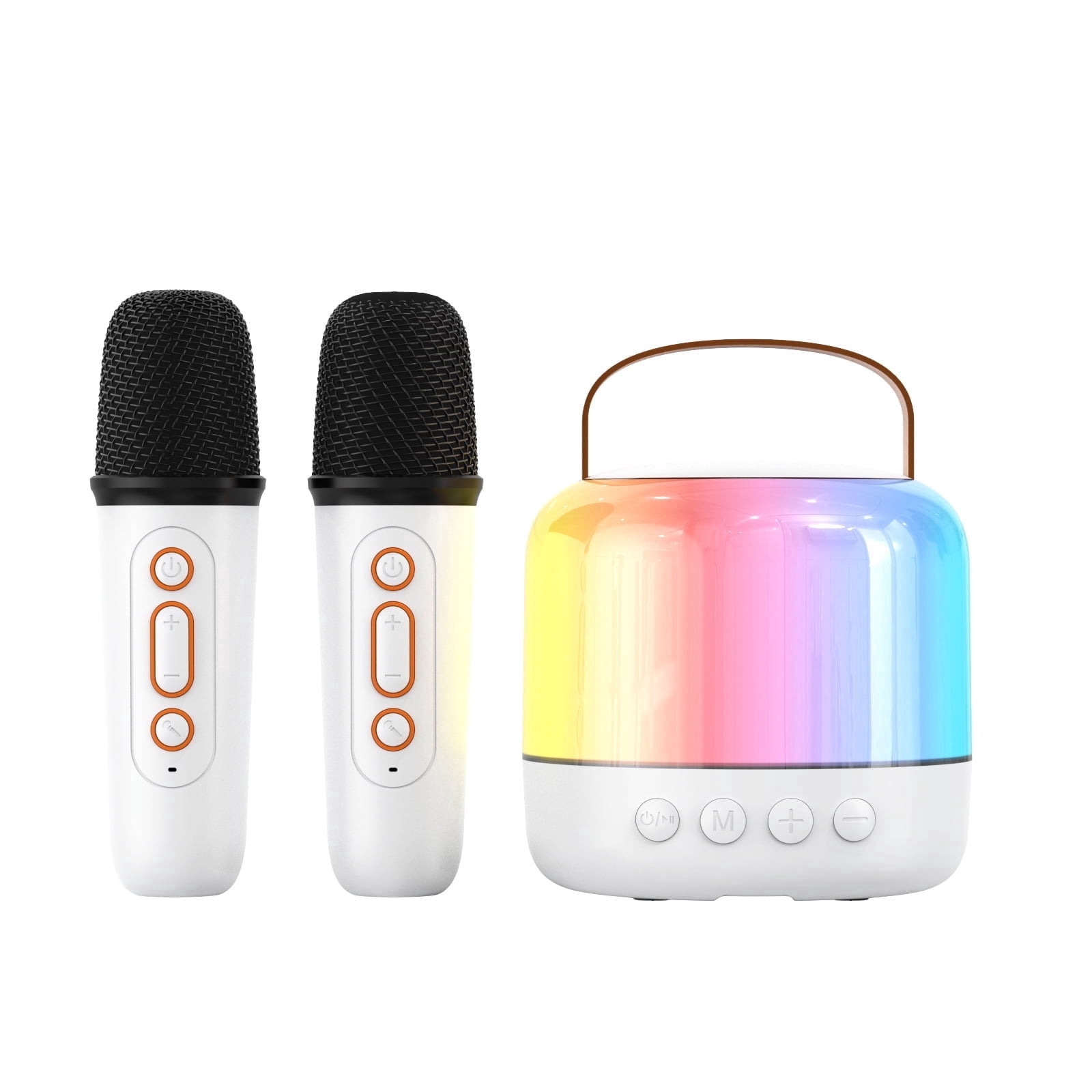 BBFace New Karaoke Bluetooth Speaker, Dual Wireless Mics, Hi-Res Audio, Portable for Home KTV & Outdoor Parties