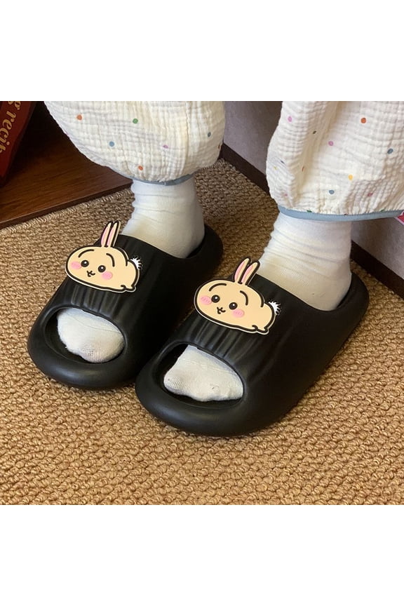 New Kawaii Chiikawa Slippers Women's Summer Outdoor Wear Home Non-slip Indoor Platform Slippers Daily Necessities