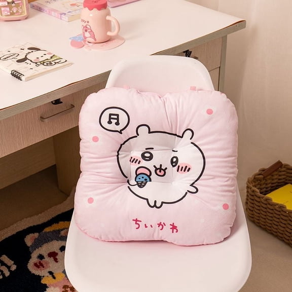 New Kawaii Chikawas Cushion Chikawa Bear Seat Cushion Backrest Dormitory Office Non-slip Chair Cushion