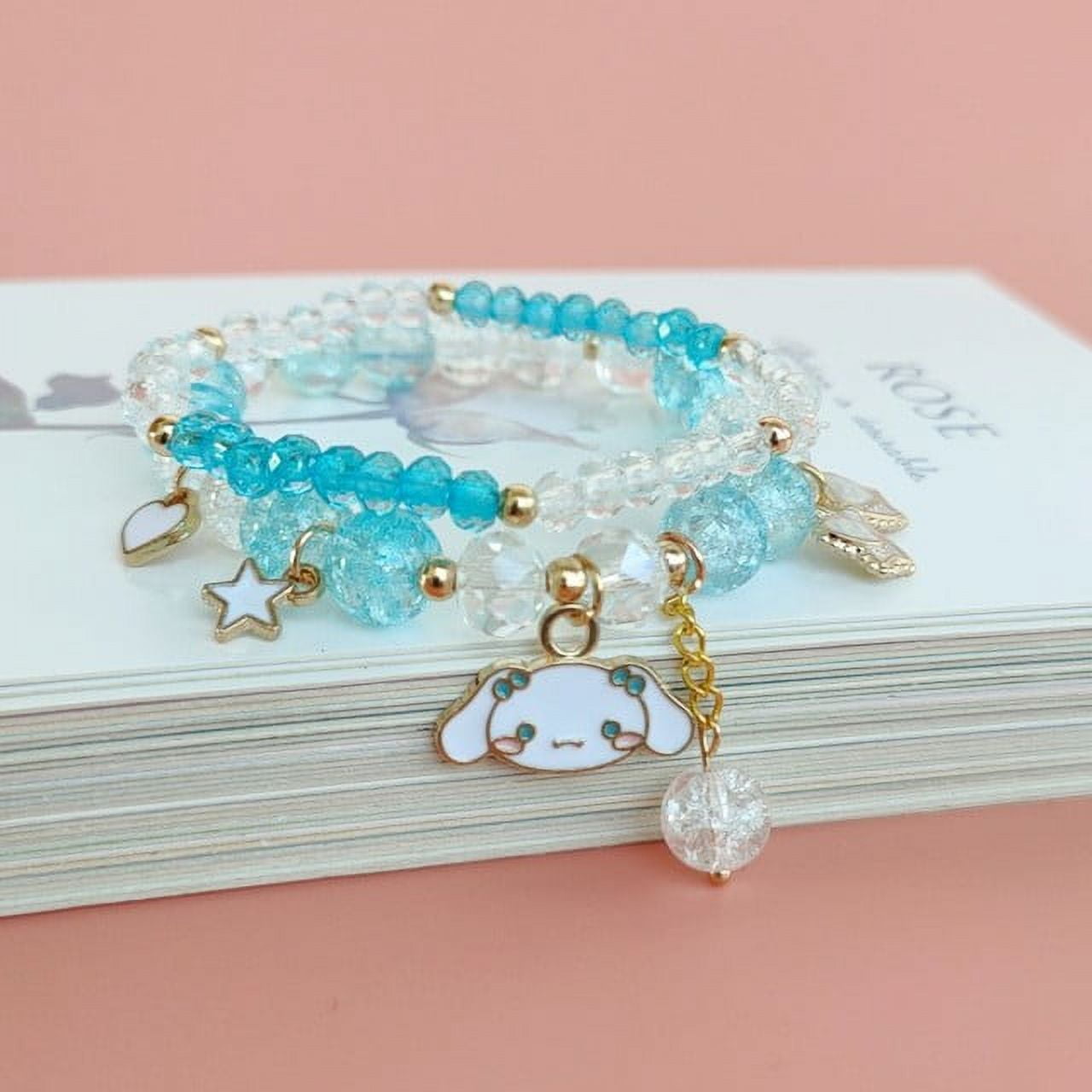 Sanrio Koromi Children's Bracelet Beaded Handmade Diy Materials Bracelet  Gift Accessories Homemade Beaded Chain Christmas Gifts - AliExpress