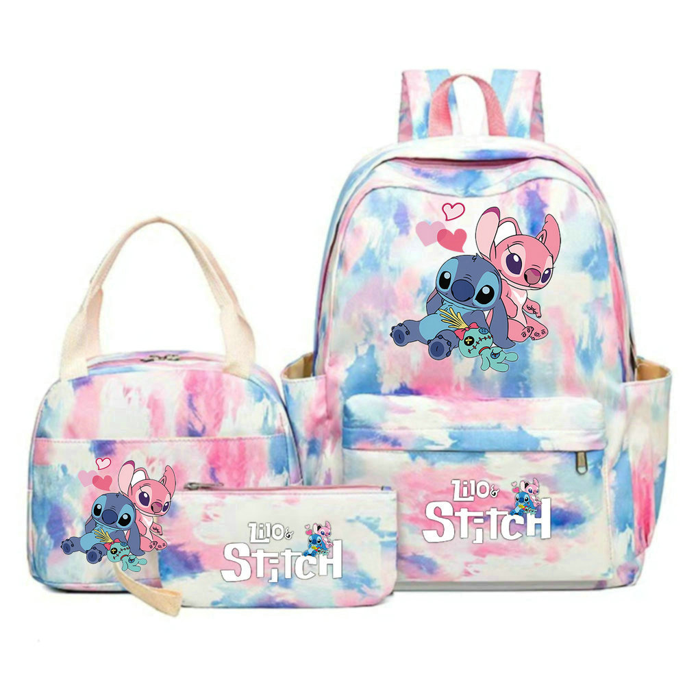 Rainbow Striped Canvas Backpack For Kids - School Bookbag With Laptop Sleeve, Side Pockets, Multiple Compartments