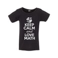 thumbnail image 1 of New Keep Calm and Love Math Mathematics Lover Funny Toddler Kids T-Shirt Tee, 1 of 2