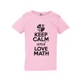 thumbnail image 1 of New Keep Calm and Love Math Mathematics Lover Funny Toddler Kids T-Shirt Tee, 1 of 2