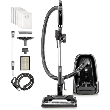 New Kenmore BC3006 400 Series Pet Friendly Lightweight Bagged Canister Vacuum Cleaner 2-Motor Design with Hair Eliminator Brushroll, HEPA Filter, LED Headlight, Extended Wand and Auto Cord Rewind