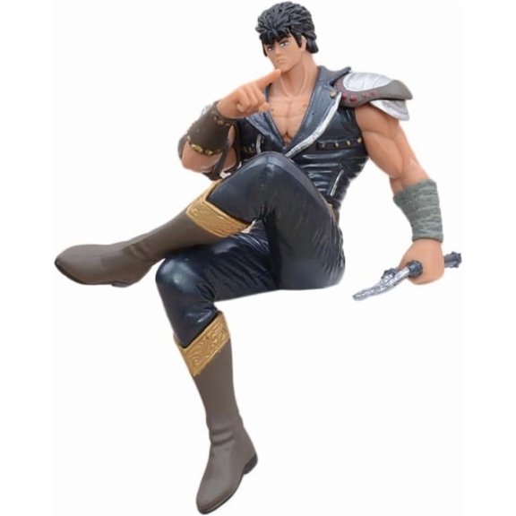 New Kenshiro Figure, Sitting Dagger in Hand Kenshiro Action Figures 15cm/5.9inch PVC Handmade Anime Character Statue Model Decoration Gifts