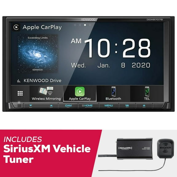New Kenwood DDX9707S 6.95" DVD with Bluetooth and SiriusXM Vehicle Tuner