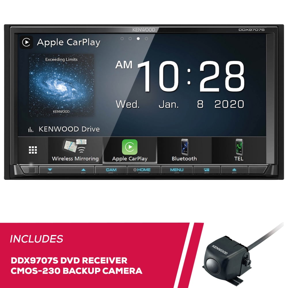 New Kenwood DDX9707S 6.95 Inch DVD Receiver and CMOS230 Universal