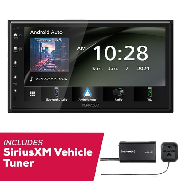 New Kenwood DMX40S 6.8" Single DIN Multimedia with SXV300V1 SiriusXM Tuner