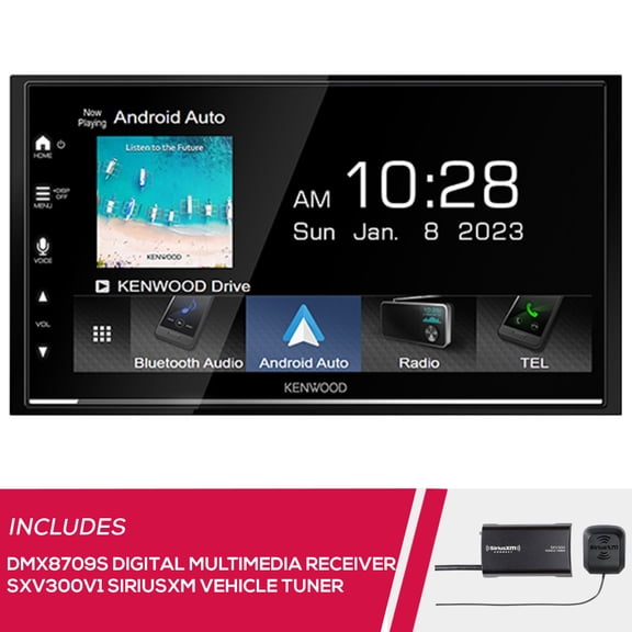 New Kenwood DMX8709S 6.8" Digital Multimedia and SXV300V1 SiriusXM Tuner