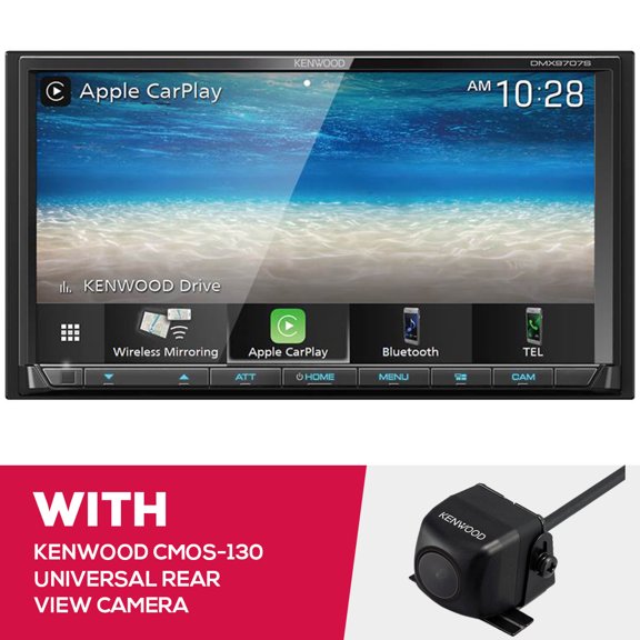 New Kenwood DMX9707S Multimedia Receiver and CMOS-130 Universal Rear View Camera