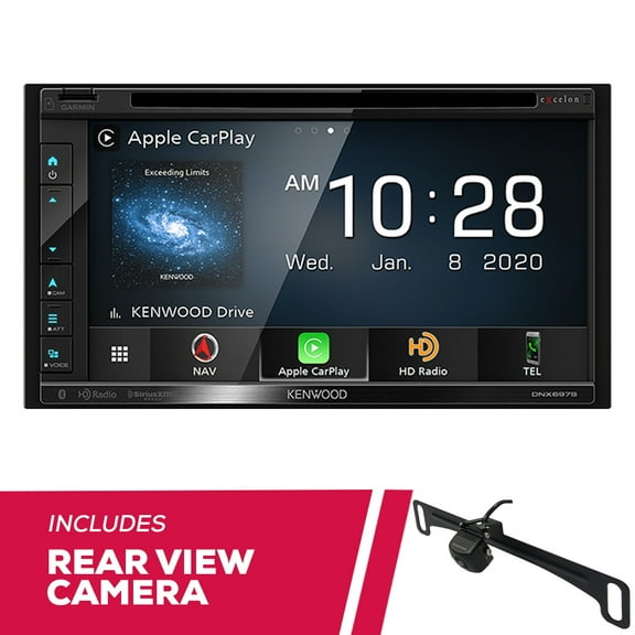 New Kenwood DNX697S 6.8" Navigation DVD with Universal Rear View Camera