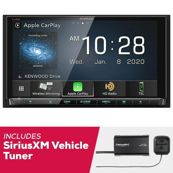 New Kenwood Excelon DDX9907XR 6.8 Inch DVD Receiver with SiriusXM Vehicle Tuner