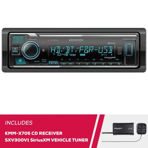 New Kenwood KMM-X705 Digital Media (Does Not Play Discs) & SiriusXM Tuner