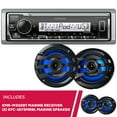 thumbnail image 1 of Kenwood KMR-M332BT Digital Media Receiver with Bluetooth with 2 Pairs of KFC-1673MRBL 6.5" 2-way Marine Speaker W/ LED (Black), 1 of 4