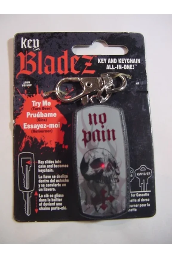 New - Key Blade No Pain Key And Key Chain Key Blank Kw1/66 Kw10/97