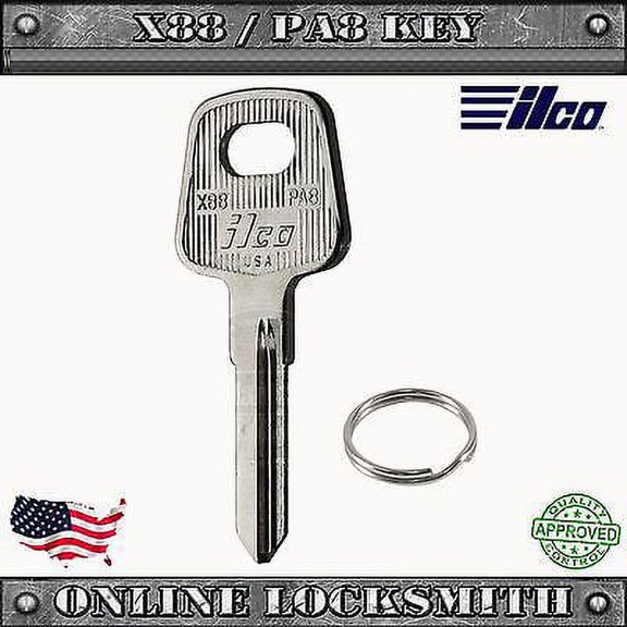 New Key For Many Volkswagen Vehicles Replacement Uncut Blade- X88 / PA8