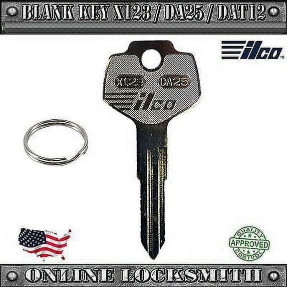 New Key For Subaru & Nissan Vehicles Replacement Uncut Key Blade - X123 / DA25